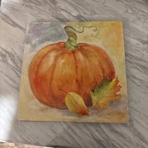 Autumn Pumpkin Decorative Cork Placemats, set of 4